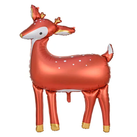 Folienballon Weihnachten | Reh | Deer | 105cm | inkl. Heliumfüllung