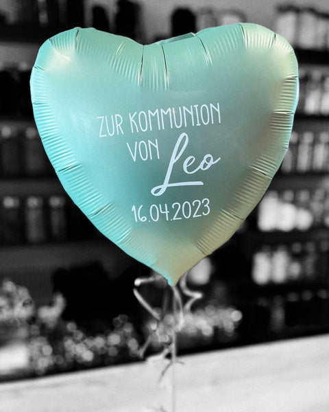 Personalisiertes Folienherz L | mit individuellem Druck | ca. 45cm Durchmesser