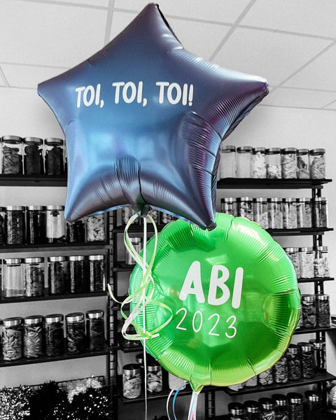 Personalisierter Folienballon Stern | mit individuellem Druck | ca. 45cm Durchmesser