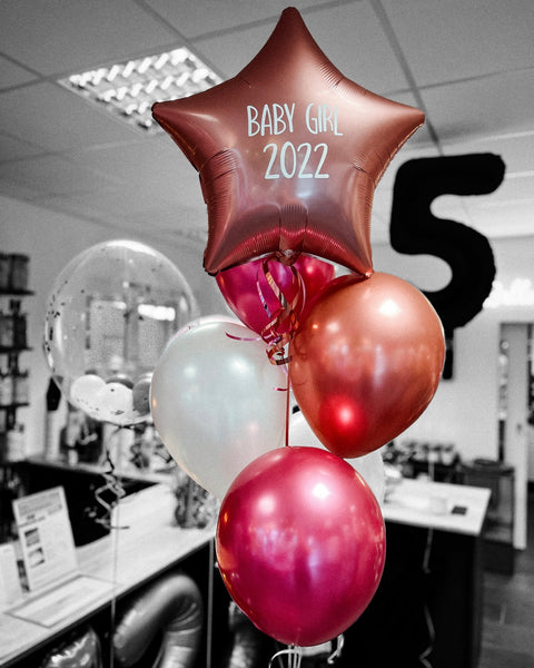Personalisierter Folienballon Stern | mit individuellem Druck | ca. 45cm Durchmesser
