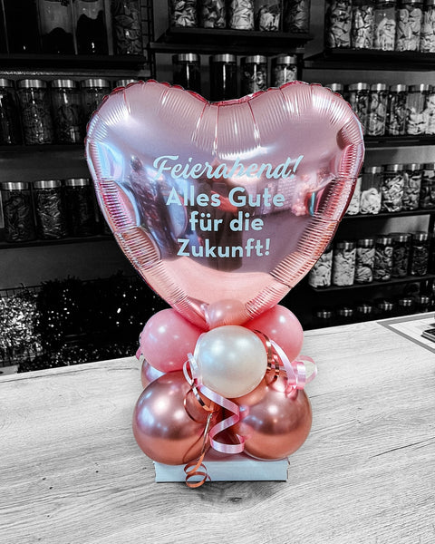 Personalisiertes Folienherz L | mit individuellem Druck | ca. 45cm Durchmesser