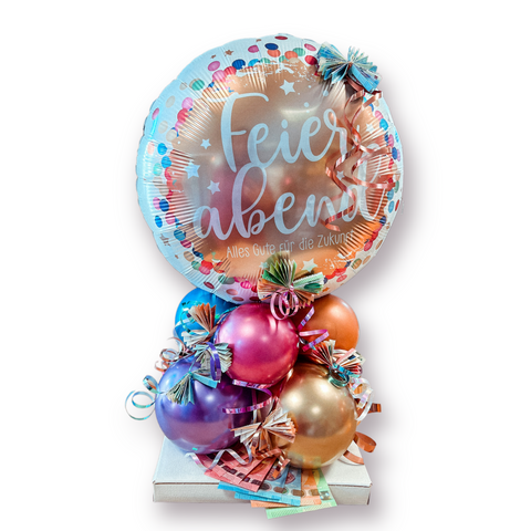 Folienballon Ruhestand | Feierabend - Alles Gute für die Zukunft | ca. 45cm Durchmesser