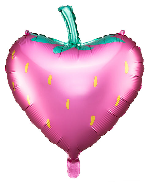 Folienballon Figur & Form | Erdbeere | Strawberry| ca. 43cm | inkl. Heliumfüllung