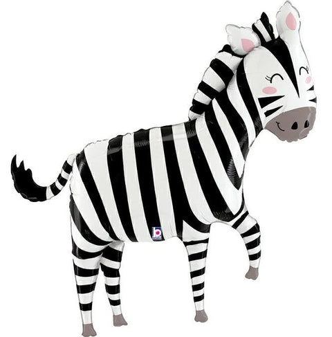 Tierballon Zebra | ca. 127 cm | inkl. Heliumfüllung