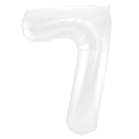 Folienzahlen 0-9 in weiß matt | ca. 86cm | inkl. Heliumfüllung