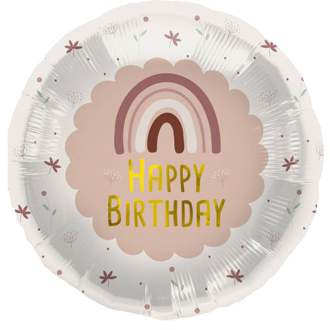 Folienballon zum Geburtstag | Happy Birthday | 45cm | inkl. Heliumfüllung