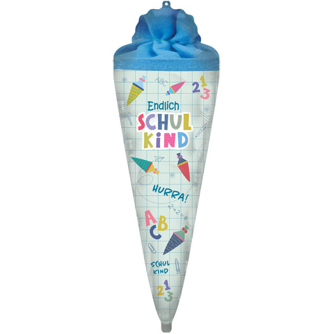 Folienballon Einschulung XXL | Schultüte | ca. 110cm | inkl. Heliumfüllung