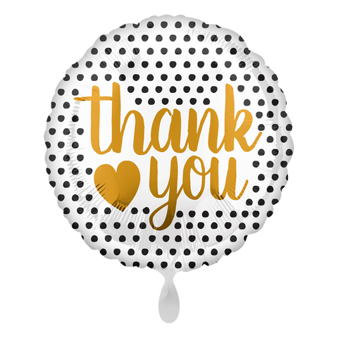 Folienballon Dankeschön | Danke | Thank you | ca. 45cm | inkl. Heliumfüllung