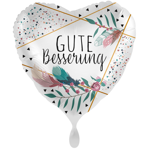 Folienballon Genesung | Gute Besserung | ca. 45cm | inkl. Heliumfüllung