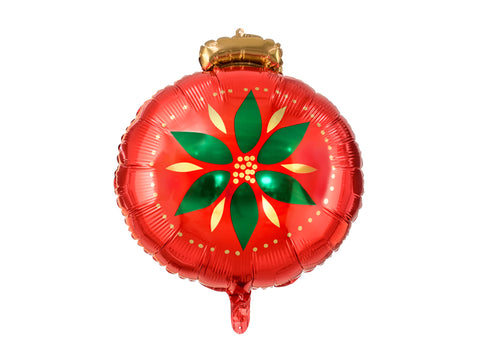 Folienballon Weihnachten | Christbaumkugel | 55cm | inkl. Heliumfüllung