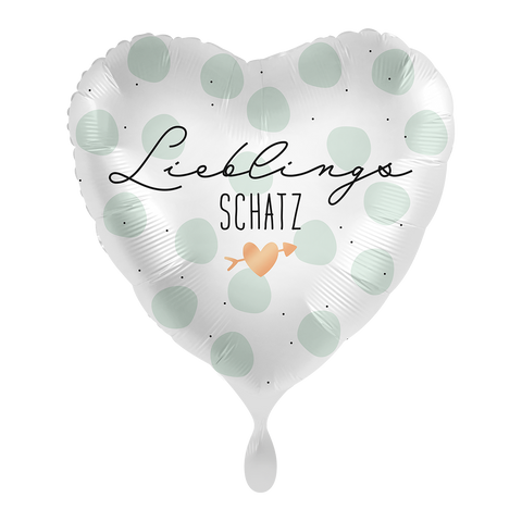 Folienballon Liebe & Valentinstag | Lieblingsschatz | ca. 45cm | inkl. Heliumfüllung
