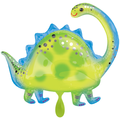 Tierballon XXL Brontosaurus | ca. 81cm | Dino | inkl. Heliumfüllung