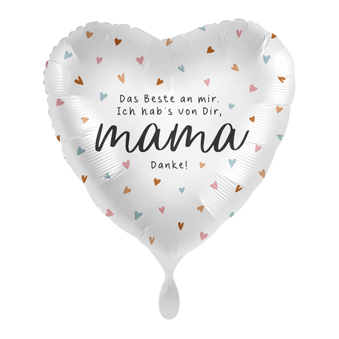 Folienballon Muttertag | Mama | ca. 45cm | inkl. Heliumfüllung