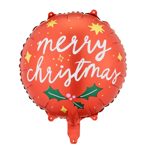 Folienballon Weihnachten | Merry Christmas | 45cm | inkl. Heliumfüllung