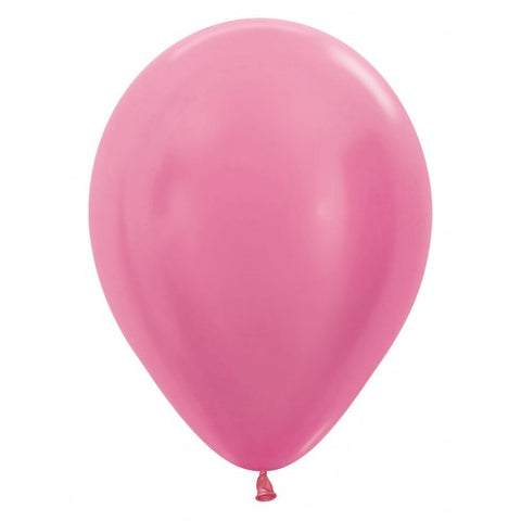 Latexballon fuchsia schimmernd | pearl fuchsia | 30cm | inkl. Helium