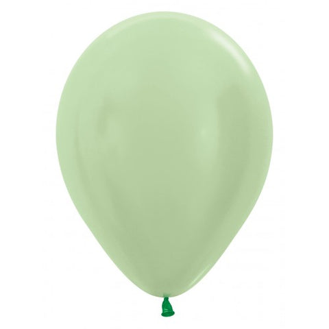 Latexballon grün schimmernd | pearl green | 30cm | inkl. Helium