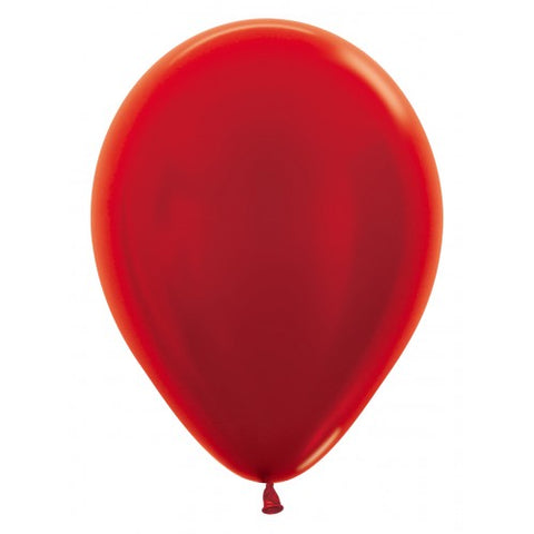 Latexballon rot schimmernd | metallic red | 30cm | inkl. Helium