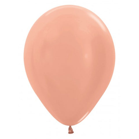 Latexballon rosé schimmernd | metallic rosegold | 30cm | inkl. Helium