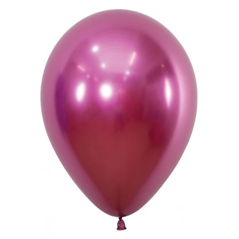 Latexballon chrom pomegranate | stark glänzend | 30cm | inkl. Helium