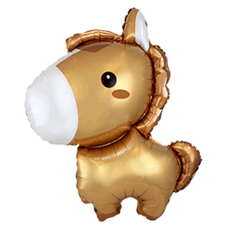 Tierballon Pony | Pferd | ca. 87 cm | inkl. Heliumfüllung