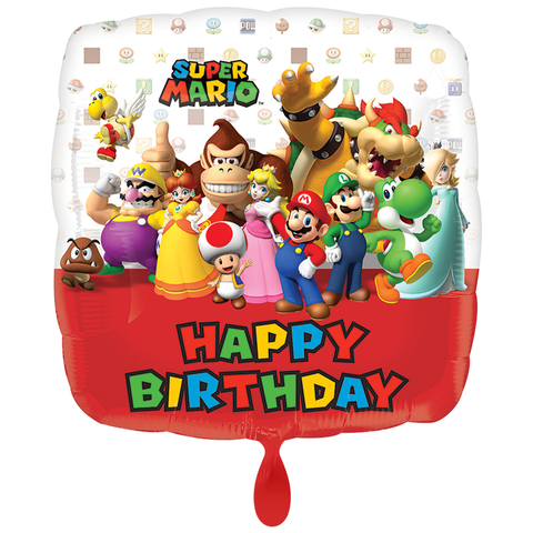 Folienballon Film & TV | Super Mario | ca. 43cm | inkl. Heliumfüllung