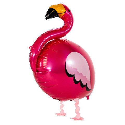 Airwalker Folienballon | Walking Flamingo | ca. 83cm | inkl. Heliumfüllung