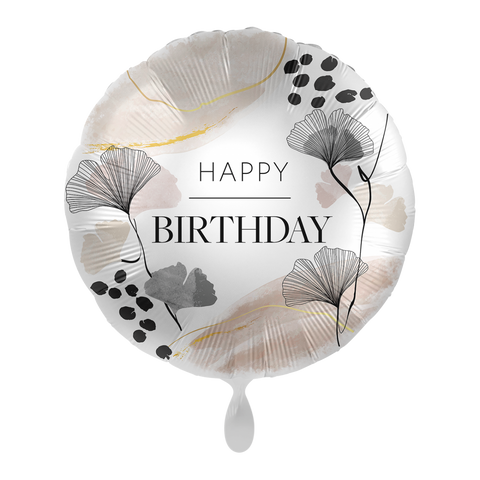 Folienballon zum Geburtstag | Happy Birthday | 45cm | inkl. Heliumfüllung