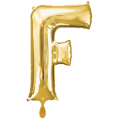 Folienballon Buchstabe A-Z in gold glänzend | ca. 86cm | inkl. Heliumfüllung