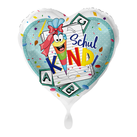 Folienballon Einschulung | Schulkind | ca. 45cm Durchmesser