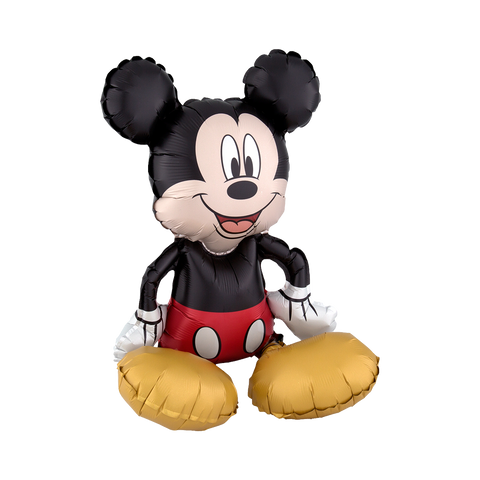 Folienballon Film & TV | Mickey Mouse | Luftgefüllter Folienballon | ohne Helium | frei sitzend | ca. 50cm