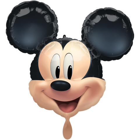 Folienballon Film & TV | Mickey Mouse Kopf | 63cm | inkl. Heliumfüllung