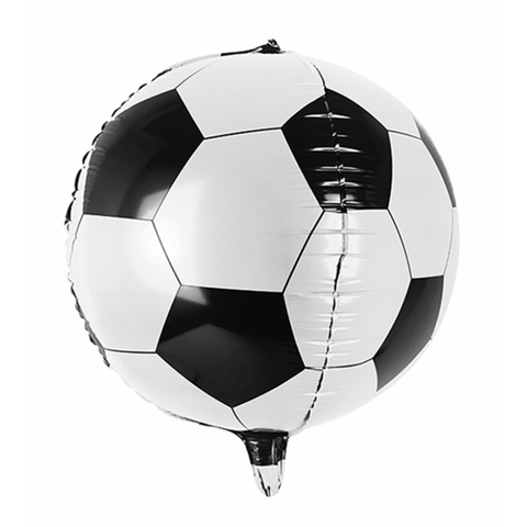 Folienballon Figur & Form | Fußball | ca. 40cm | inkl. Heliumfüllung