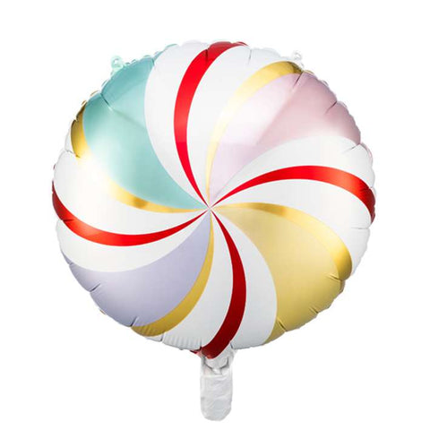 Folienballon Weihnachten | Candy bunt | 45cm | inkl. Heliumfüllung