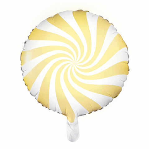 Folienballon Weihnachten | Candy gelb | 45cm | inkl. Heliumfüllung