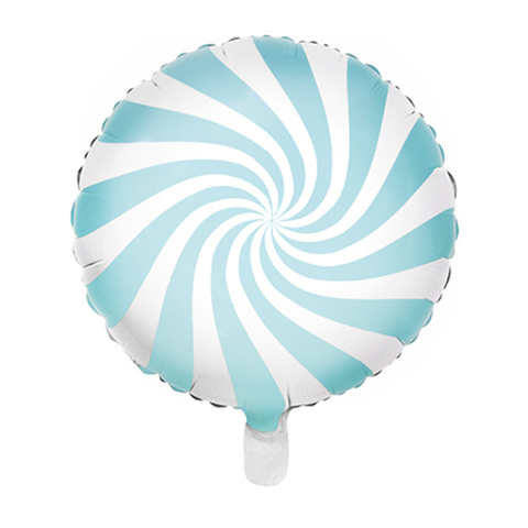 Folienballon Weihnachten | Candy hellblau | 45cm | inkl. Heliumfüllung