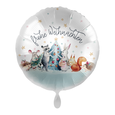 Folienballon Weihnachten | Frohe Weihnachten | 45cm & 71cm | inkl. Heliumfüllung