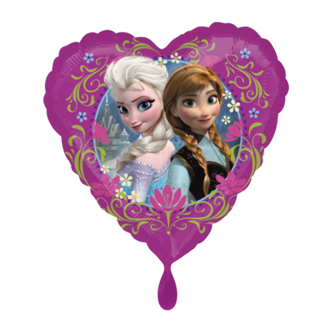 Folienballon Film & TV | Frozen Love Anna & Elsa | 45cm | inkl. Heliumfüllung
