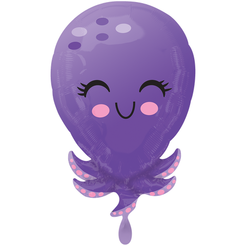 Tierballon Oktopus | ca. 50cm | inkl. Heliumfüllung
